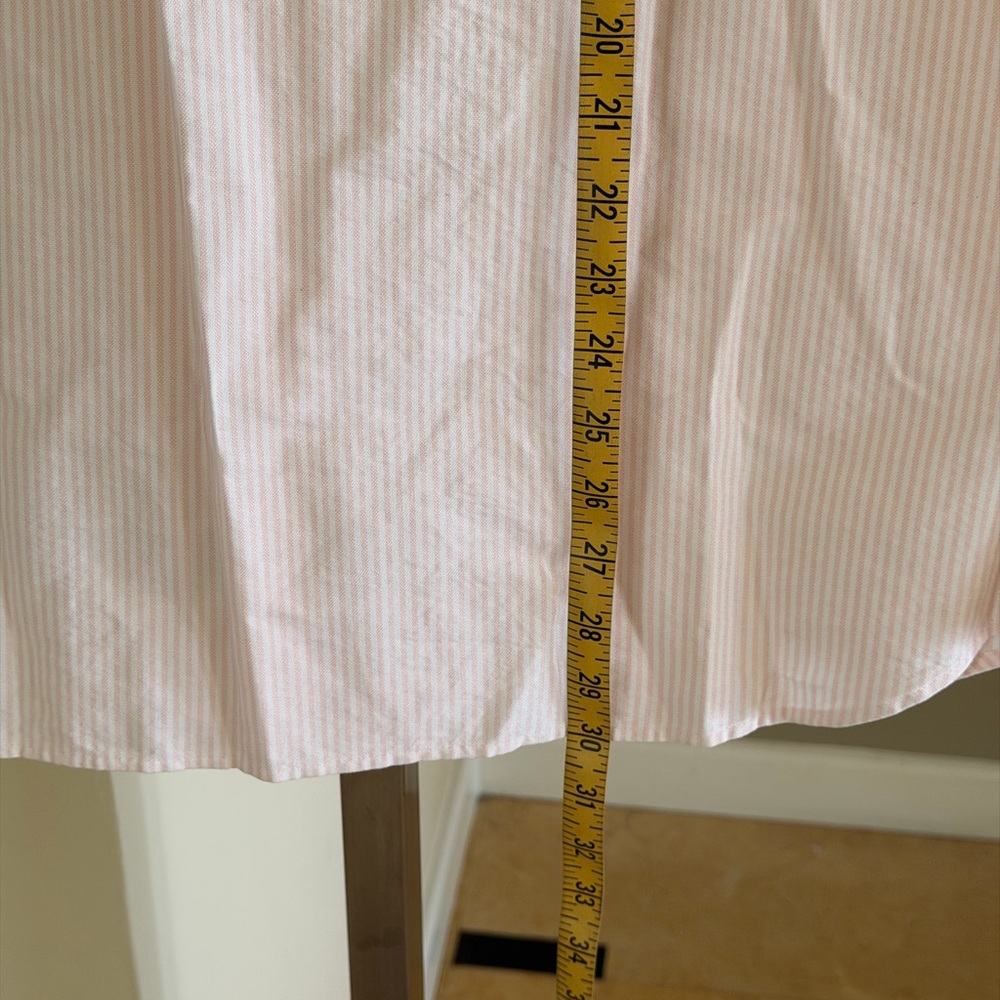 Lacoste Light Pink Pinstripe Short-Sleeve Button-Down Shirt - Picture 9 of 16